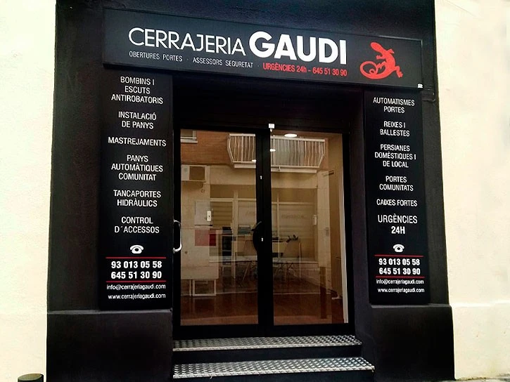 Cerrajeria Gaudí. Urgencias 24H | Antibumping | Apertura Puertas | Barcelona