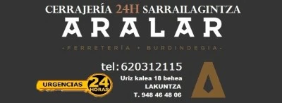 Cerrajería 24 horas Aralar Sarrailagintza Ferretería